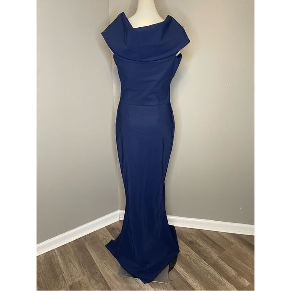 Chiara Boni La Petite Robe Stretch Jersey Benje Fishtail Gown US 6 $995 - Picture 10 of 12
